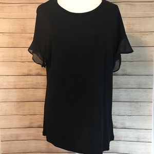 Ellen Tracy Black Tee Shirt Size Large